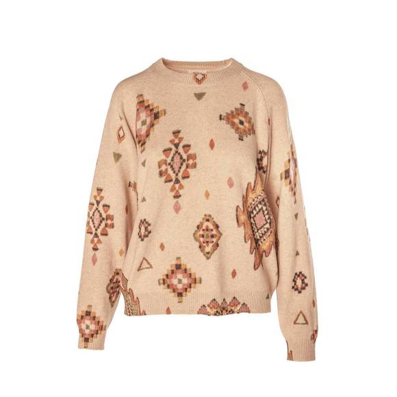 NEW HARTFORD women's knit pullover mahalla in camel